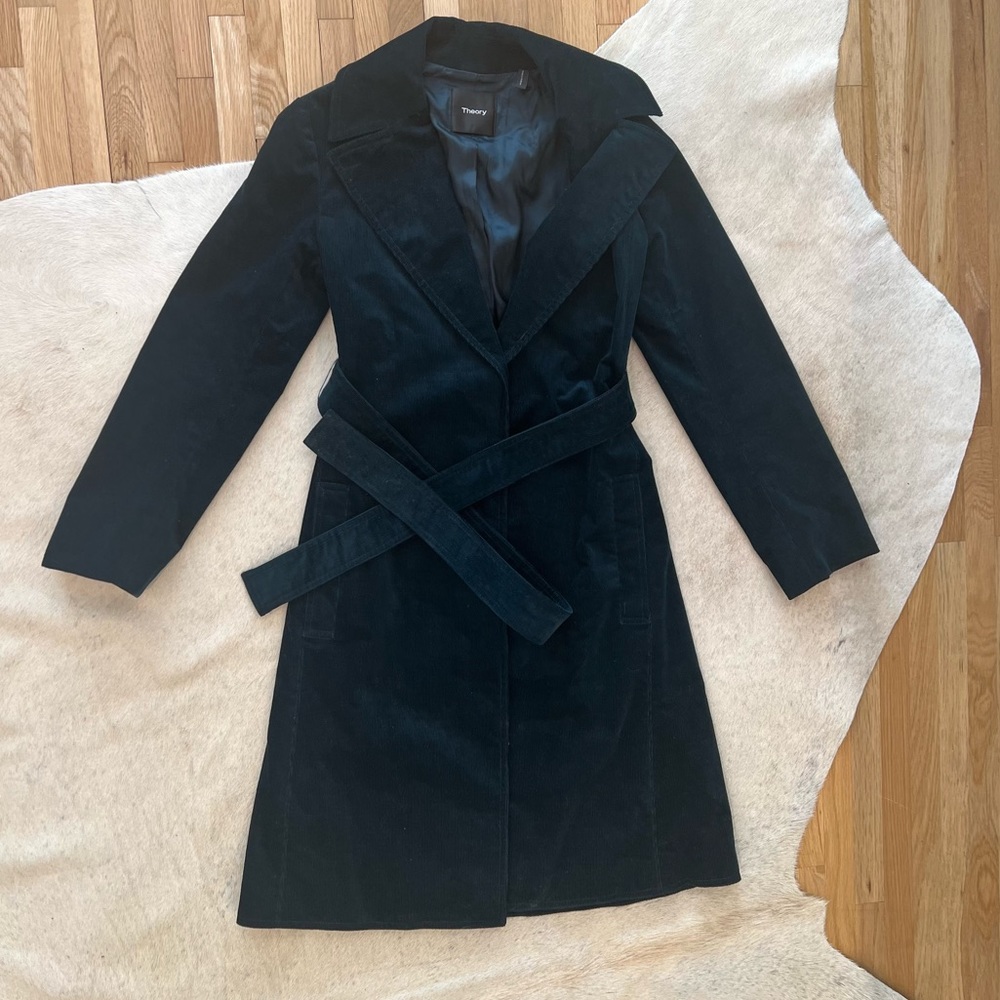 Theory | Oslo Corduroy Trench Coat